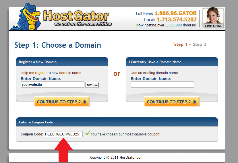 Code Coupon HostGator