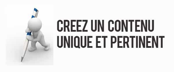 conseil seo, proposez un contenu unique et pertinent à vos lecteurs