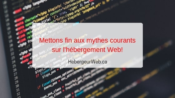 Mythes hébergement Web