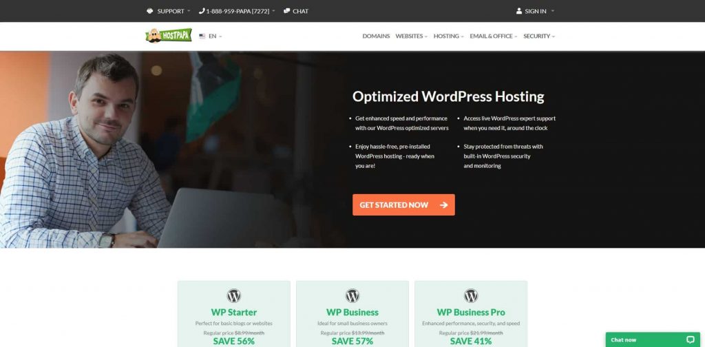 Hébergement WordPress HostPapa